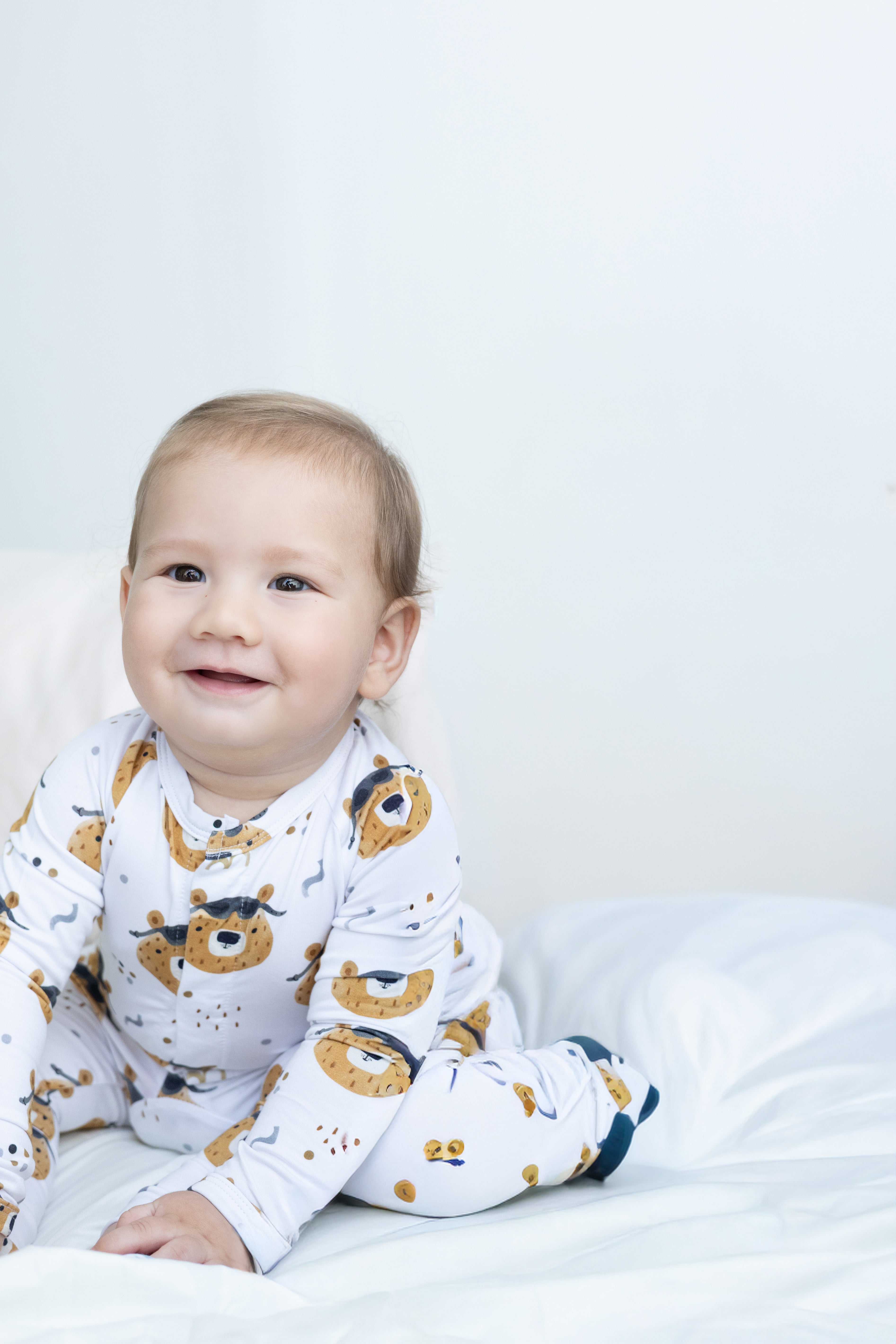 Footie Romper Organic Cool Bears